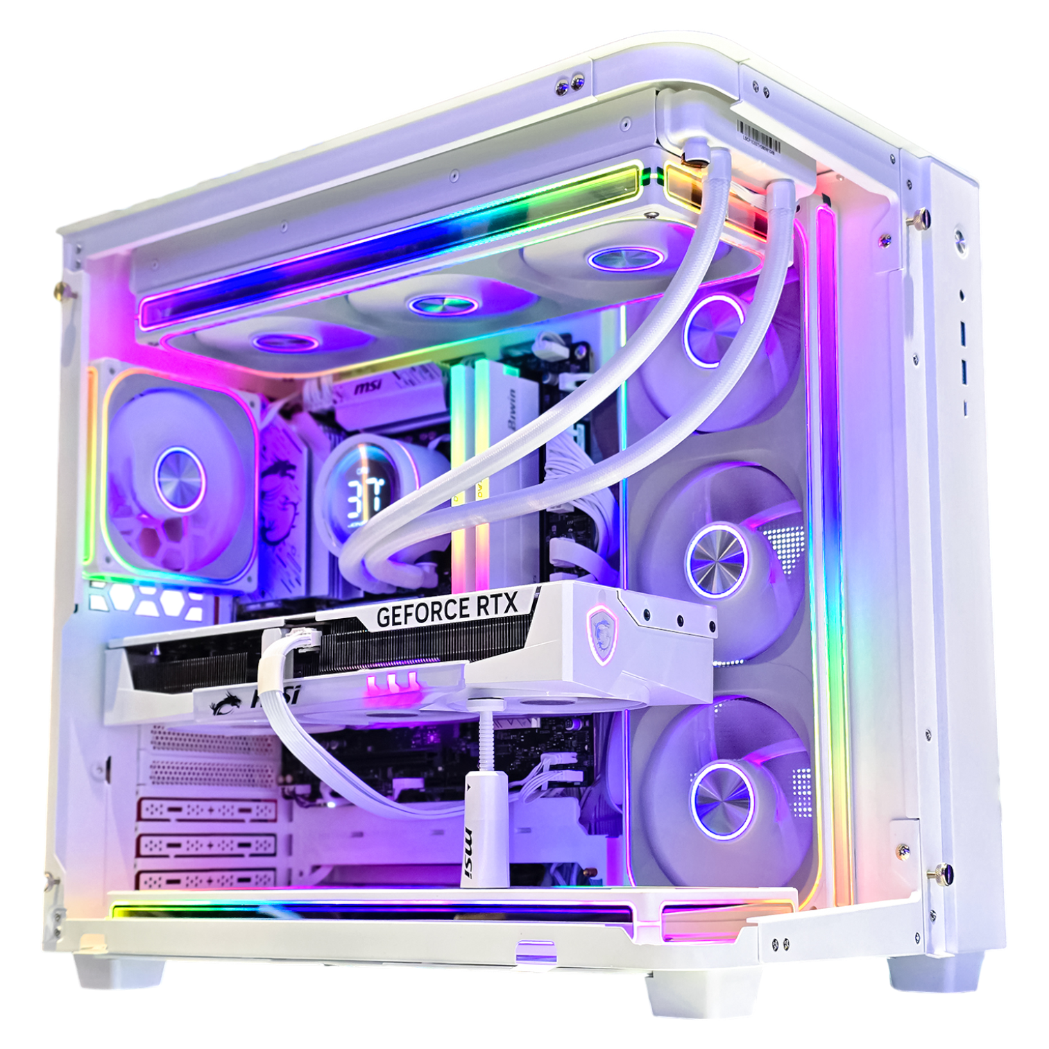 PC Gaming HMPC JS White | Intel Core I5 12400F \ RTX 5060 Ti 16GB \ B760 \ RAM 32GB \ SSD 512GB